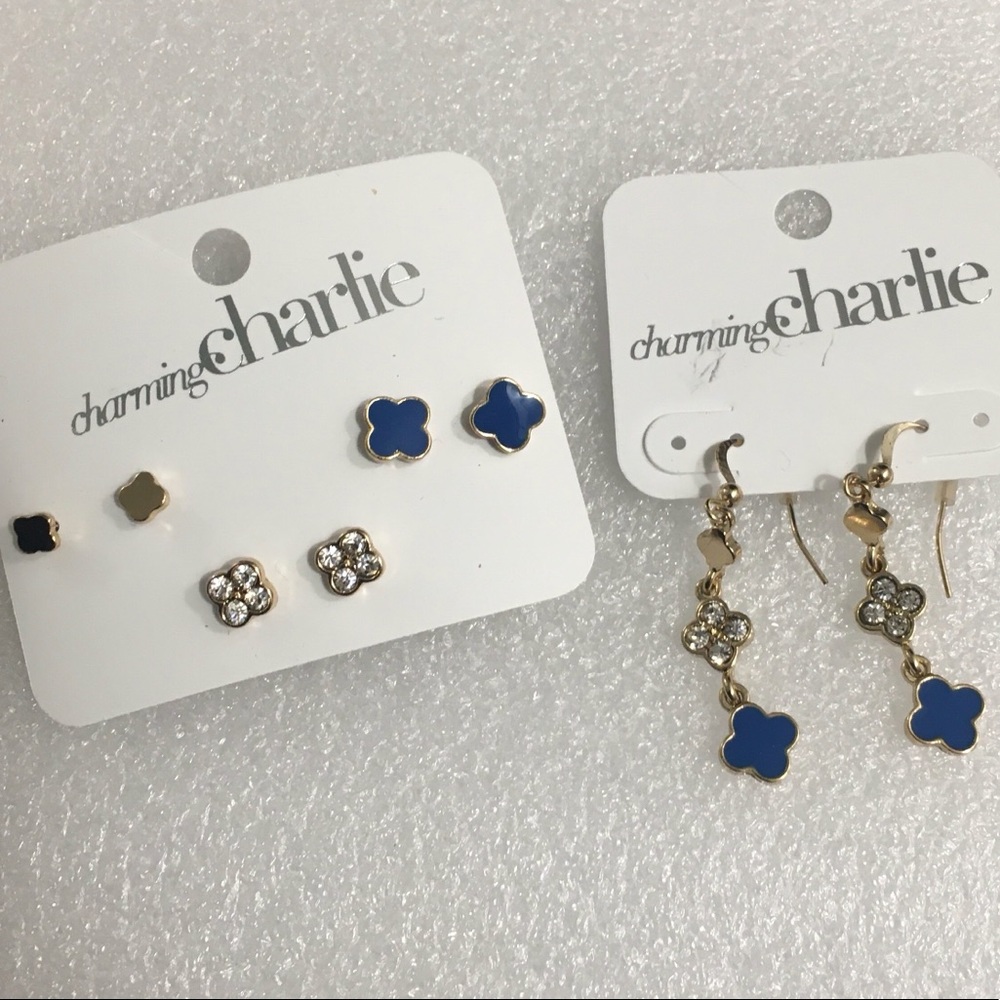 4 Sets of Earrings from Charming Charlie